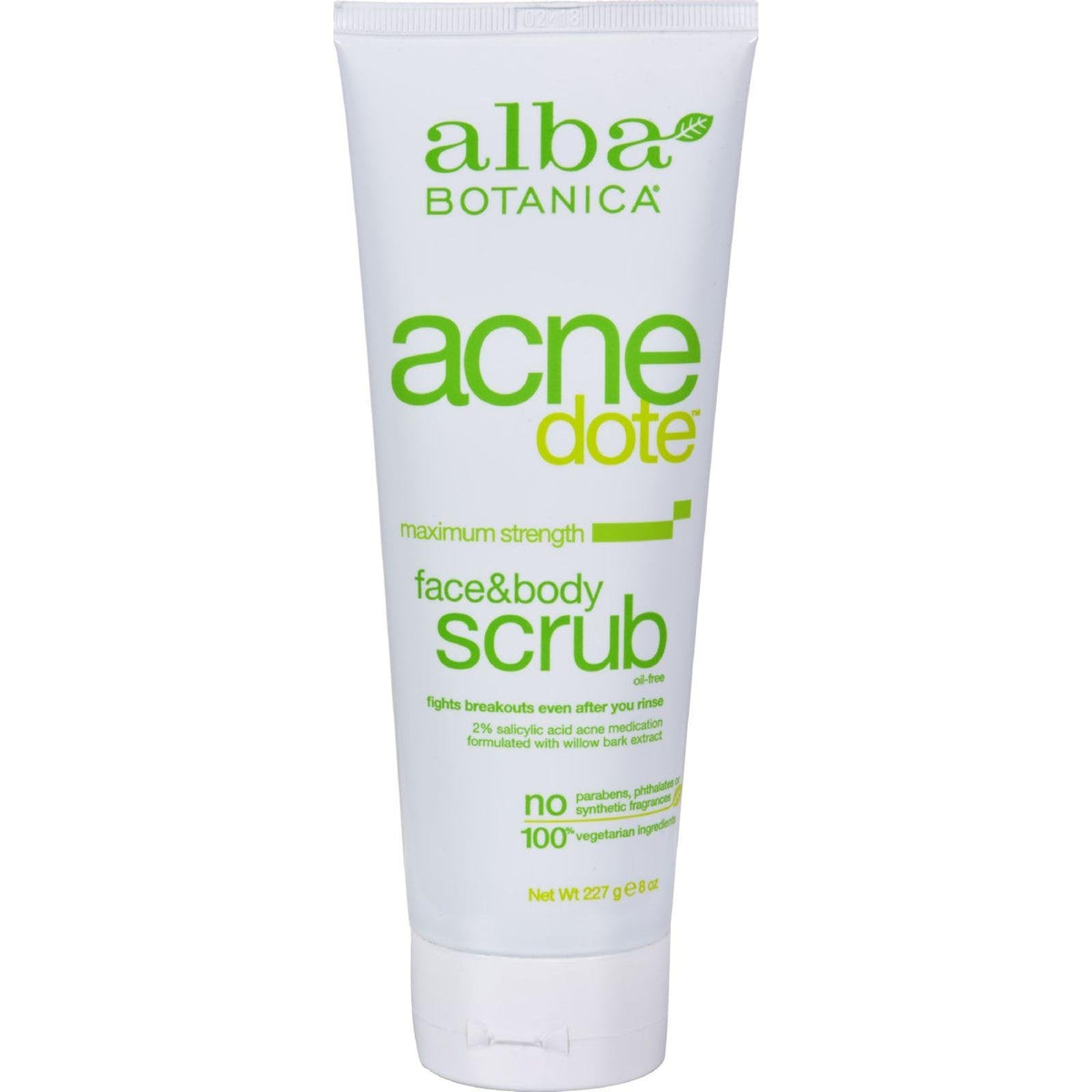 Alba Botanica Natural Acnedote Face & Body Scrub, 8 Fl Oz Alba Botanica