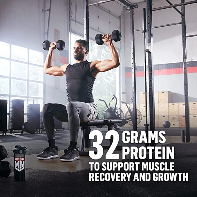 Muscle Milk Genuine Protein Powder, Vanilla Creme, 32g Protein, 5 Pound, 32 Servings Muscle Milk