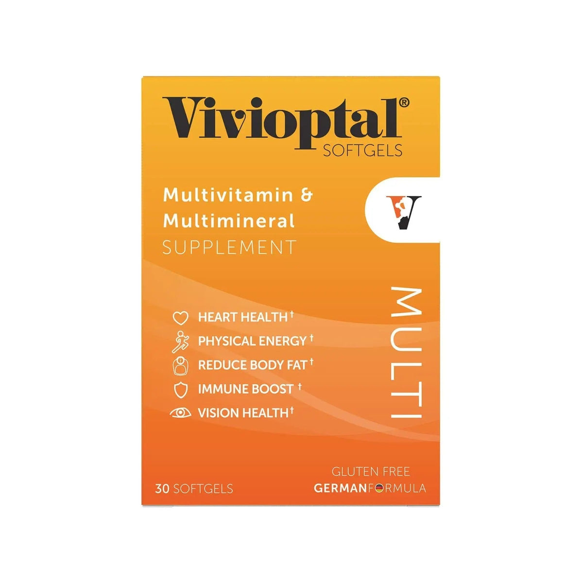 Vivioptal Multi, 30 Softgels, Multivitamin & Multimineral, Gluten Free, German Formula Vivioptal Vitamins