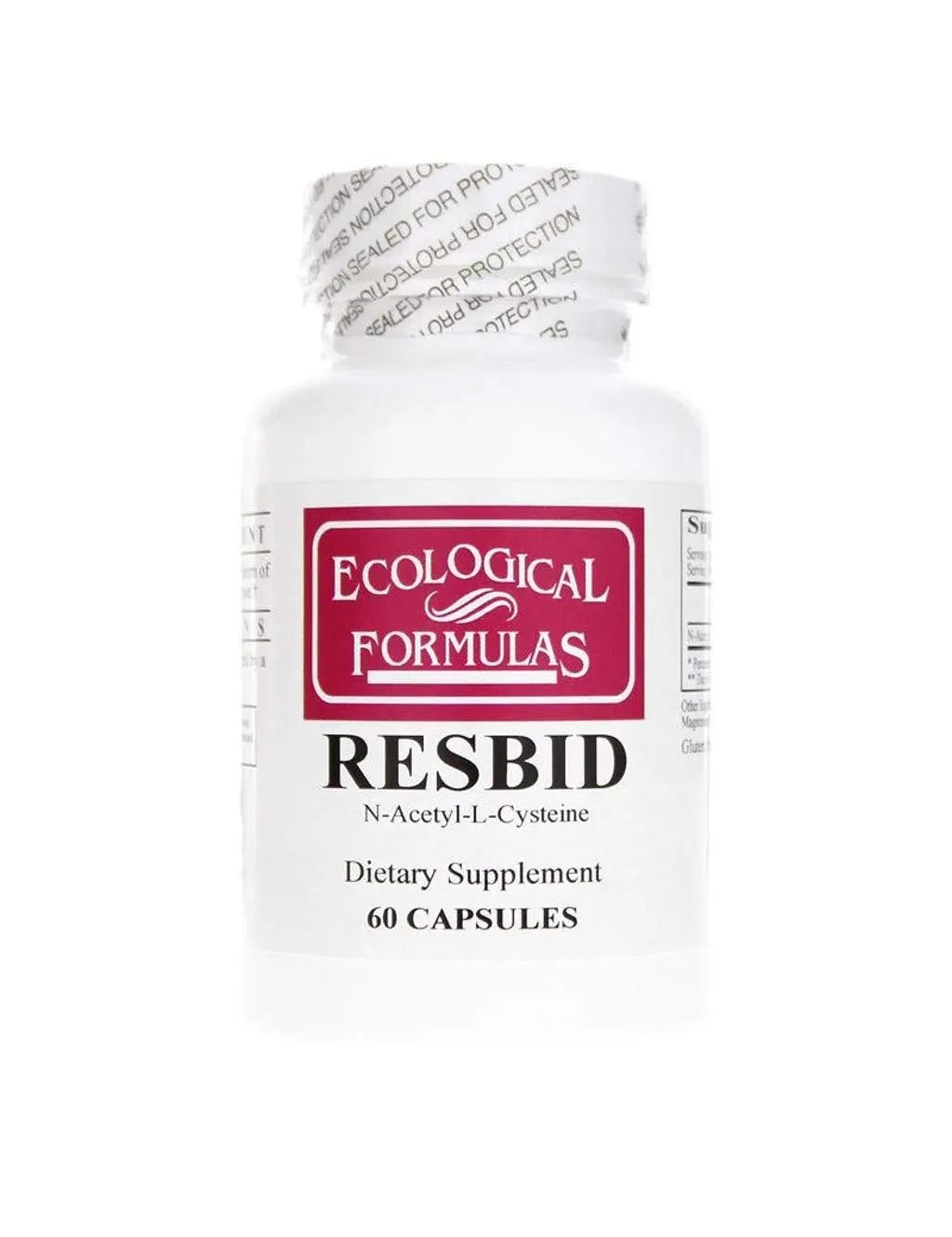Ecological Formulas Resbid 500 Mg, White, 60 Count Ecological Formulas