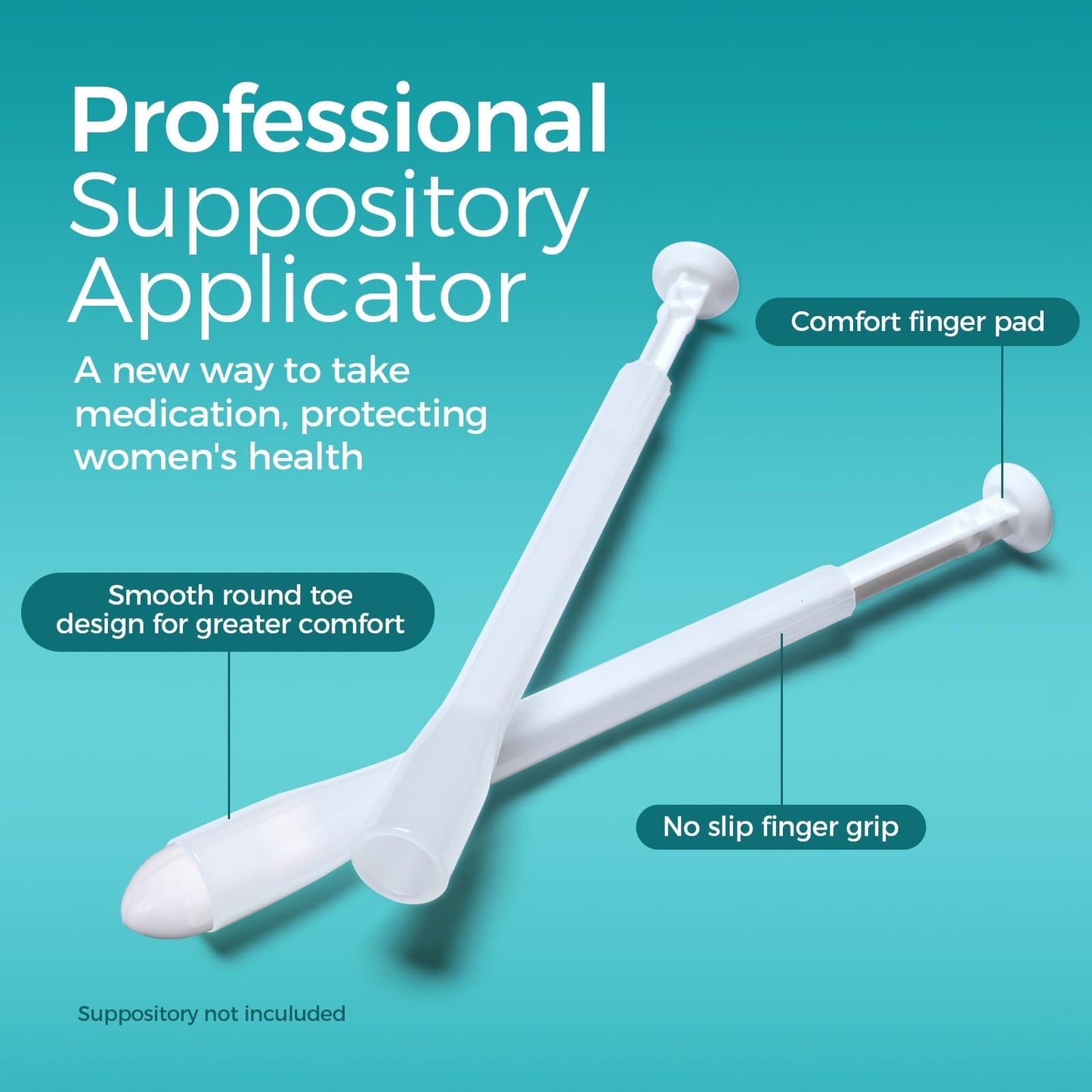 Dizzily 30 Pack Disposable Vaginal Suppository Applicators for Women, Individually Wrapped, Hygienic - Fits Most Boric Acid Suppositories, Pills, Tablet, Cap-sules and Feminine Care Applicator Dizzily