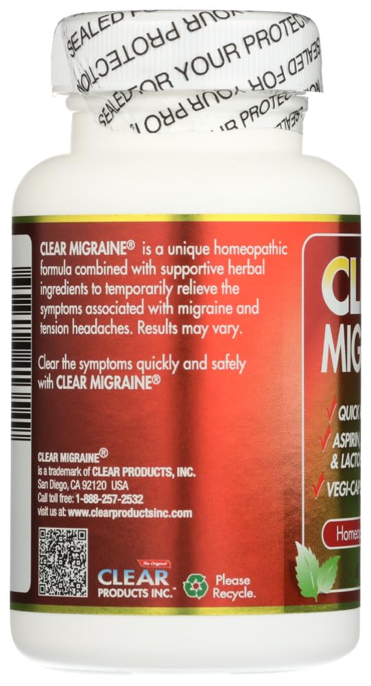 Clear Migraine Clear Products 60 Caps Gagaciso