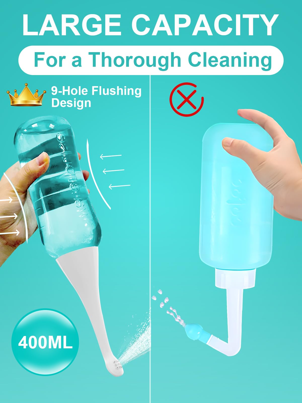PropoDusche Peri bottle for Postpartum Care for Perineal Recovery & Cleansing ,Peri Bottle 400ml PropoDusche