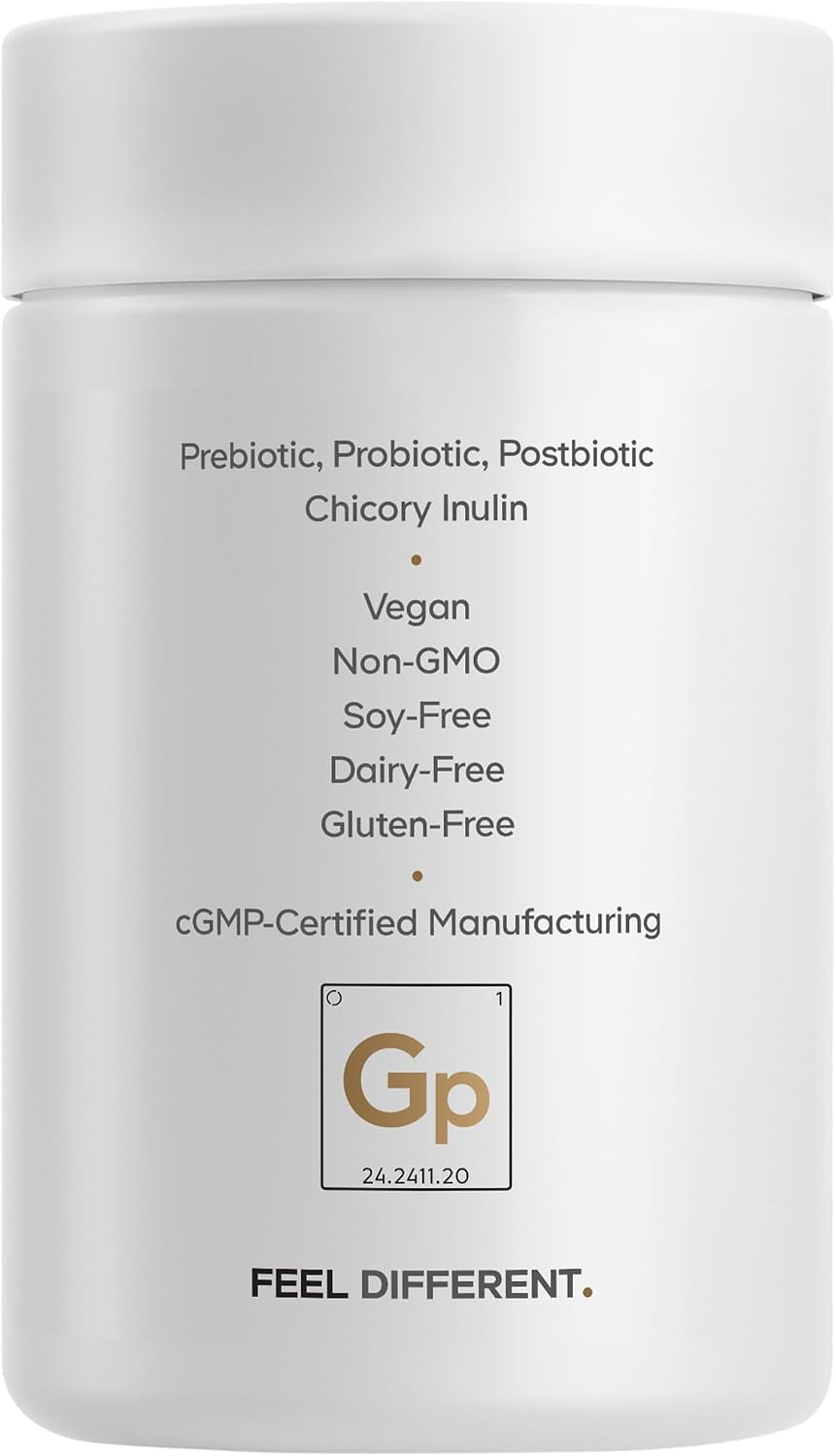 Codeage GLP-1 Probiotic+, Akkermansia, 500M AFU, Prebiotic, 30 Capsules | Probiotics 500 million AFU with Akkermansia, Clostridium butyricum and Bifidobacterium, plus chicory inulin. Gsupps Australia