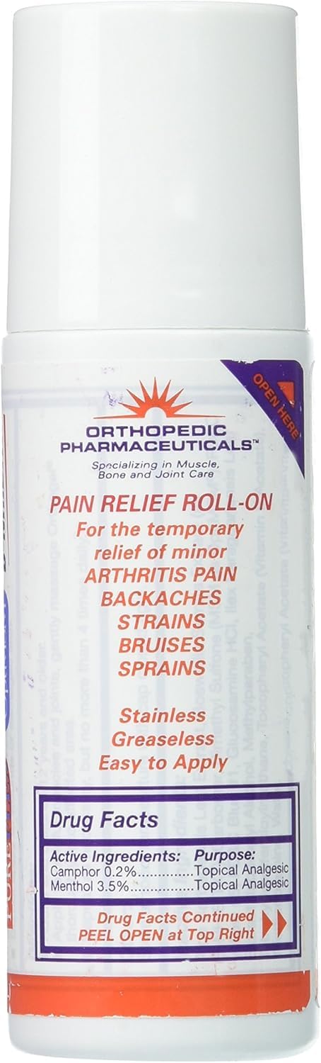Orthogel Advanced Pain Relief Gel Roll On, 3 oz. Orthogel