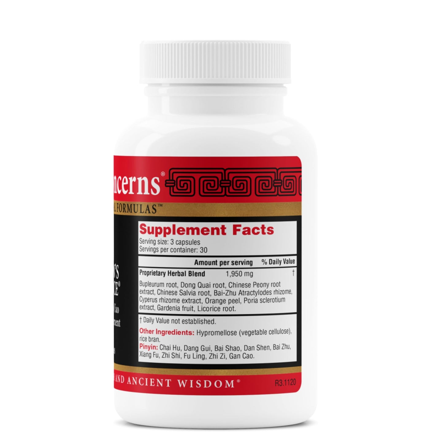 Health Concerns Woman’s Balance – PMS Relief & Hormone Support – Liver Qi & Spleen Health – Herbal Supplement for Women – Dan Zhi Xiao Yao Formula – 270 Capsules Health Concerns