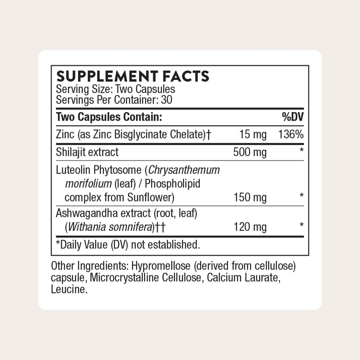 THORNE - Advanced Testosterone Support - Men's Health Supplement - Supports Healthy Testosterone Levels & Muscle Fatigue* - with Ashwagandha, Shilajit & Zinc - Gluten, Dairy & Soy-Free - 30 Servings THORNE
