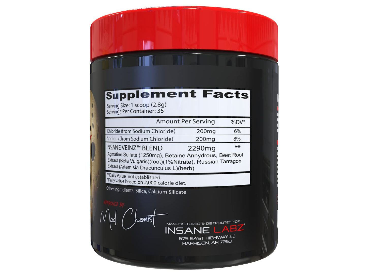 Insane Labz Psychotic and Insane Veinz Pre Workout Nitric Oxide Booster Stack, Increase Vascularity, Strength, Energy, Focus, Fruit Punch