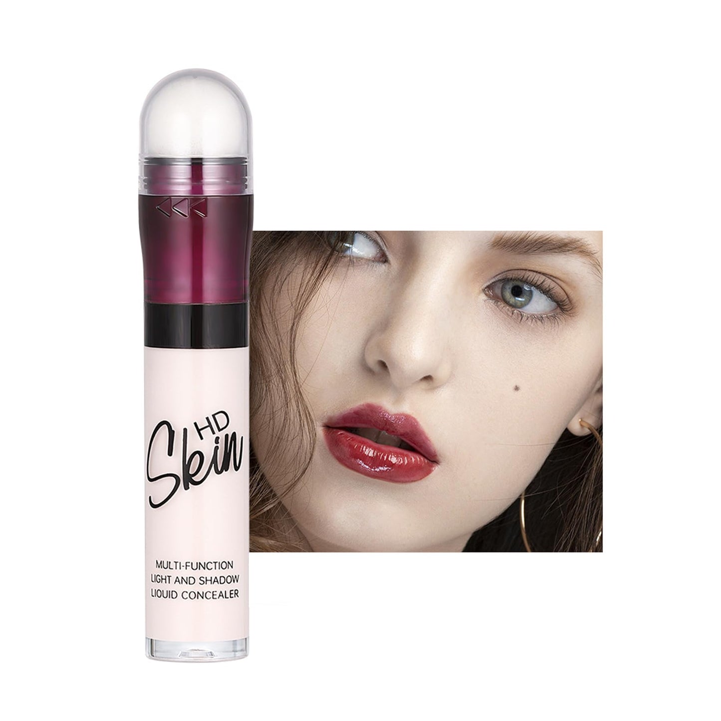 Concealer Stick Foundation Concealer Moisturizing Hydration Brightening Skin Tone Concealer Oil Control Waterproof With Applicator Cushion RHSEDD