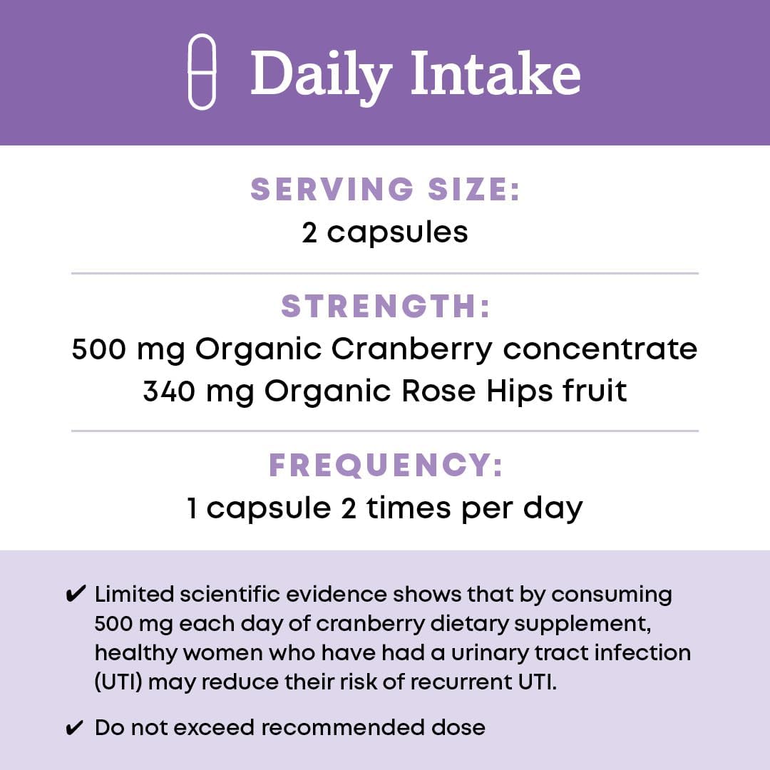 Oregon's Wild Harvest Cranberry Organic Non-GMO Supplement Urinary Tract Support Gsupps Australia