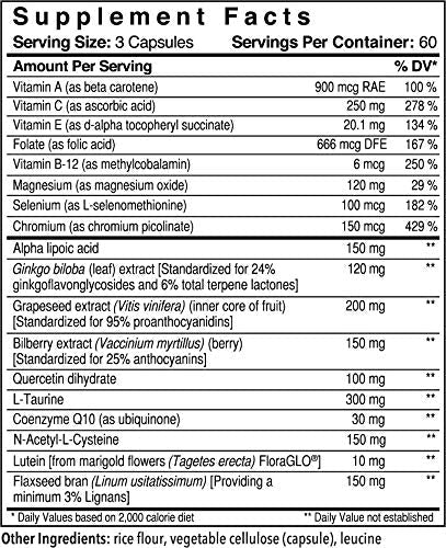 Patient One OpticOne | Supplement to Support Optic Nerve Health and Eyesight Function* | With Vitamins A and E, Lutein, ALA and More | 180 Capsules Patient One