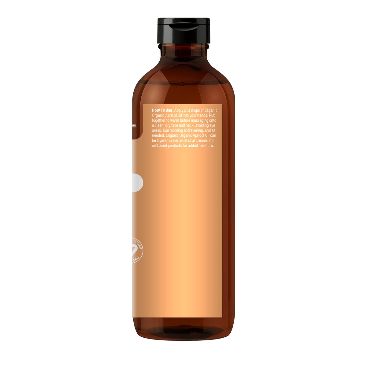 Cliganic Organic Apricot Oil, 100% Pure (8oz) - For Skin, Hair & Face | Natural Cold Pressed Unrefined Cliganic