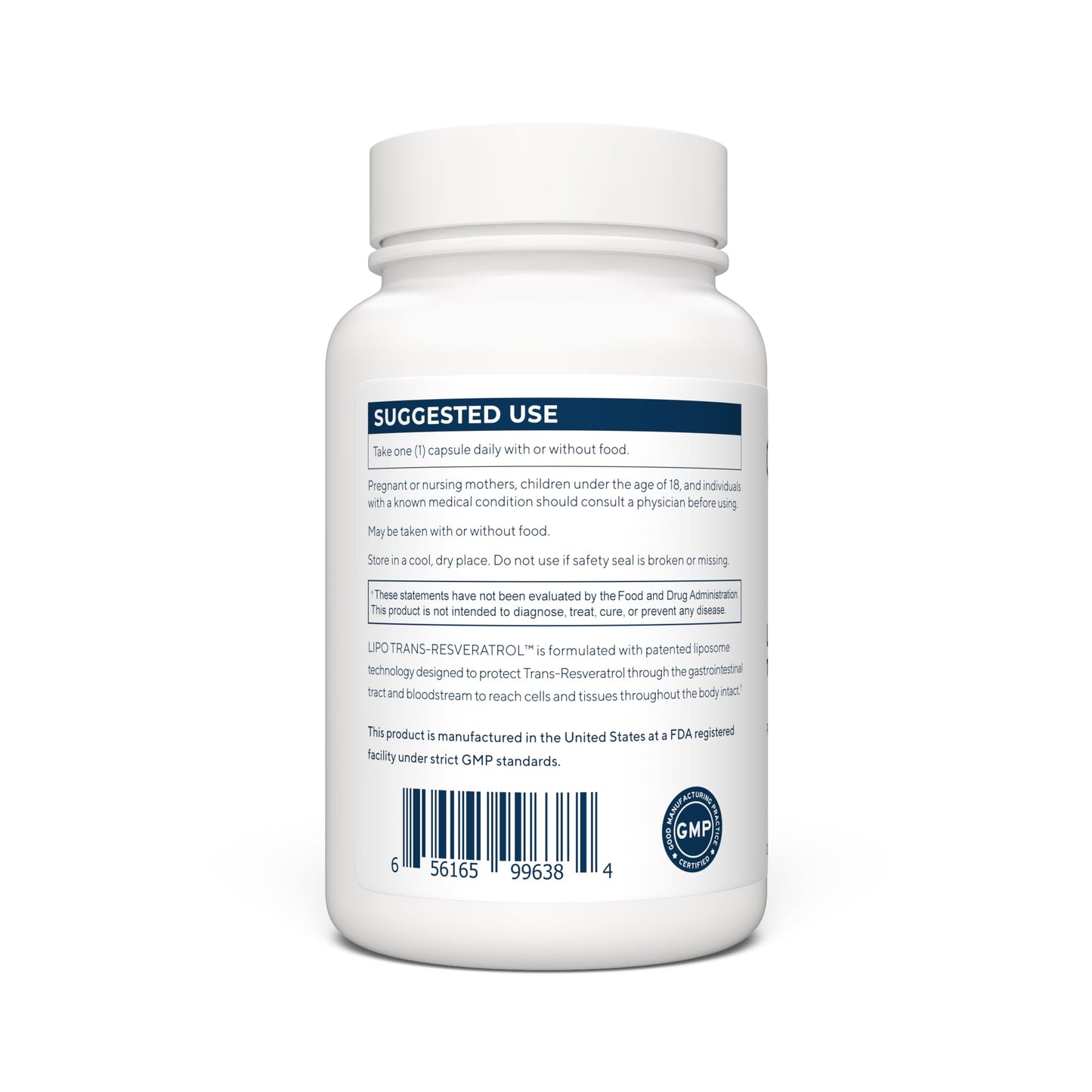Renue By Science Resveratrol | High Strength Liposomal Resveratrol Supplement | 90 Trans Resveratrol Capsules - 125mg Reservatrol per Serving | Non-GMO | Made in The USA Third-Party Tested Renue By Science