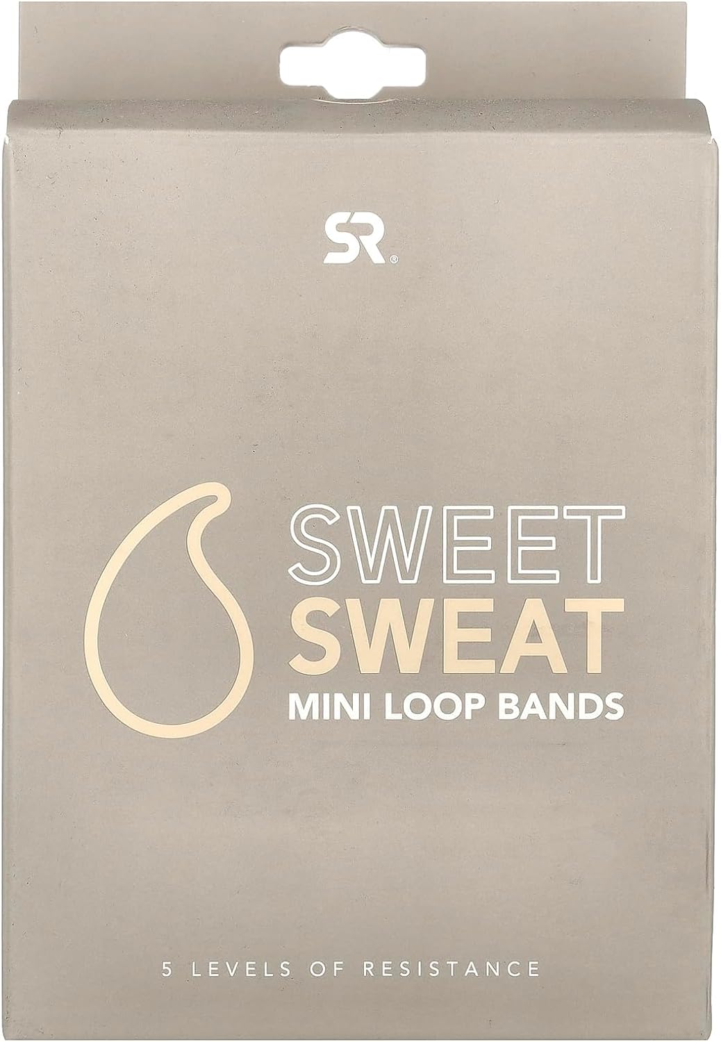 Sweet Sweat® Mini Loop Hip Bands with 5 Levels of Resistance (Toned) | Hip Booty Bands for Squats Lunges Physical Therapy Yoga Pilates Rehab and Home Workout | Non-Latex Elastic Bands w/ Carry-Bag Gsupps Australia