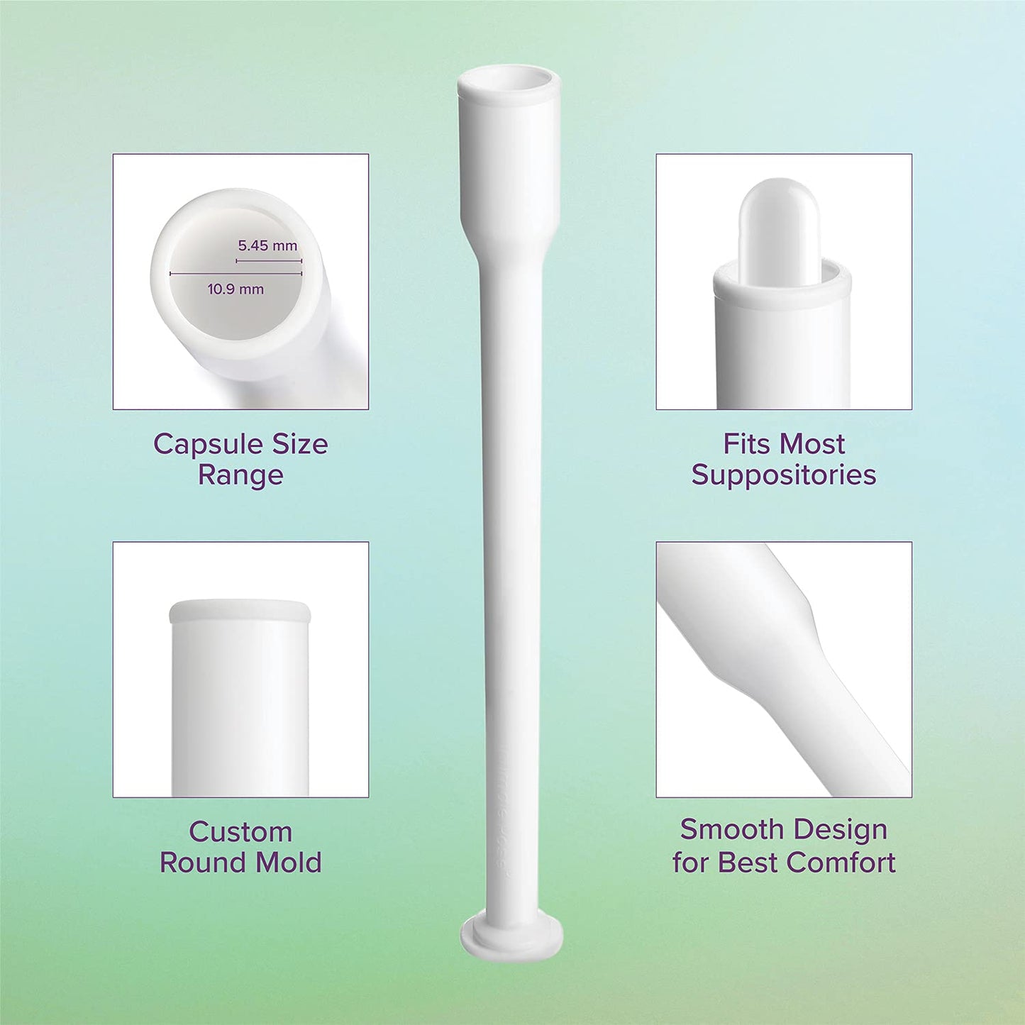 Intimate Rose 15 Count Vaginal Suppository Applicator - Fits Most Boric Acid Suppositories & Vaginal Suppository - Individually Wrapped Suppository Applicators from Intimate Rose