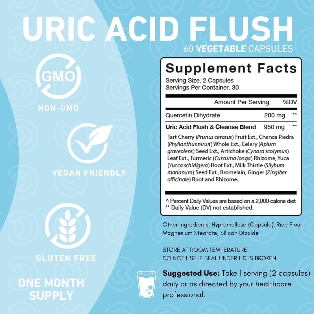 PUREFINITY Tart Cherry Extract Capsules + Uric Acid Flush Capsules Bundle Gsupps Australia