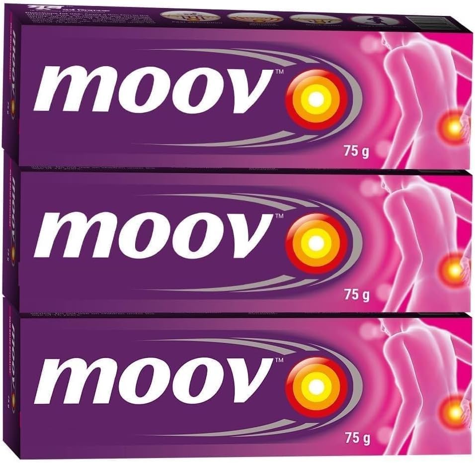 Moo Fast Quick Cream - 75g Pack of 3 | Suitable for Back, Muscle, Joint, Knee | Suitable for Sports & Gym Related Generic