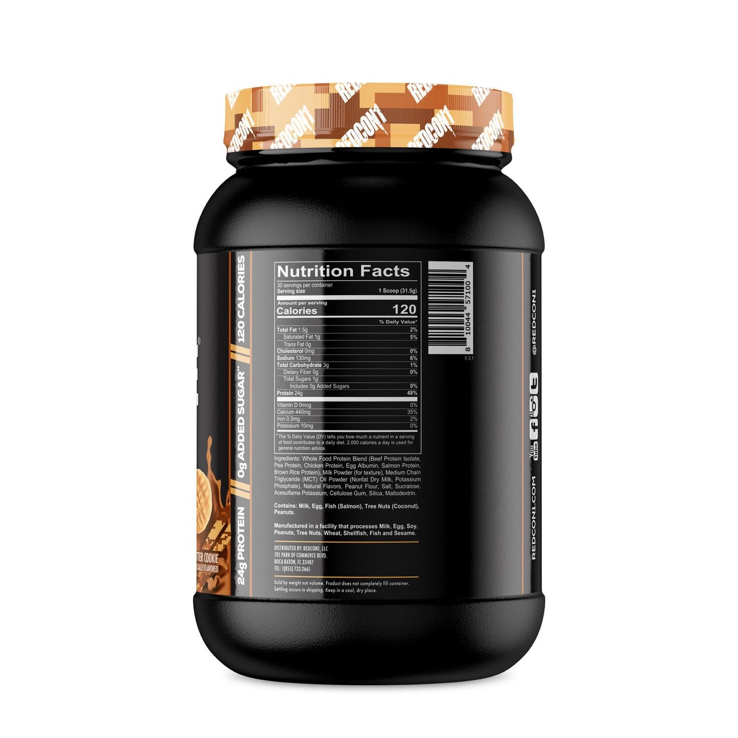 REDCON1 MRE LITE - Peanut Butter Cookie - 1.92 lb. REDCON1