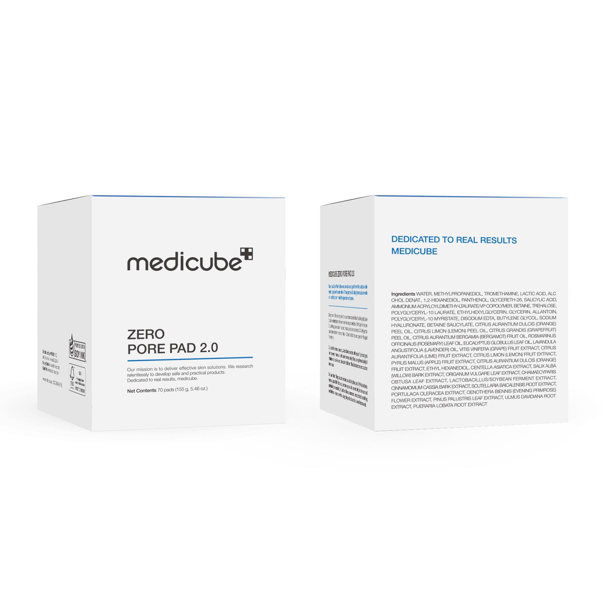 medicube Toner Pads Zero Pore Pad 2.0 for Exfoliation and Pore Care medicube
