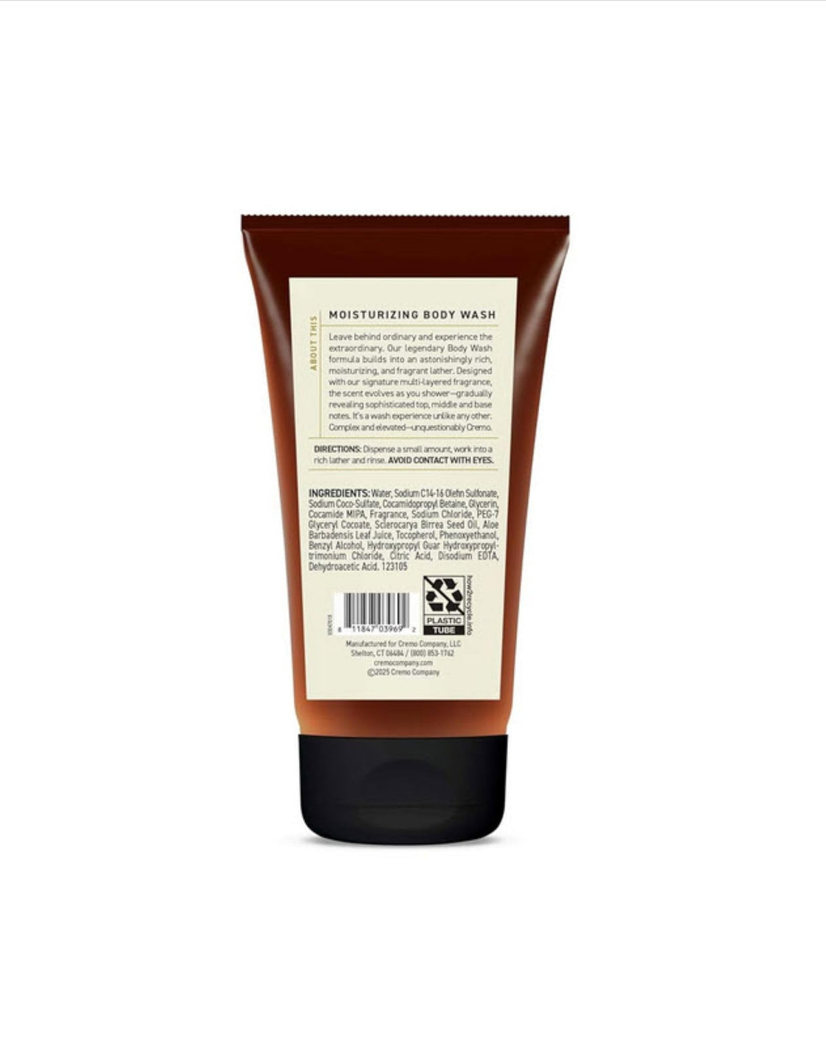 Cremo Body Wash for Men, Italian Bergamot, Travel Size, 3 Fl Oz Cremo