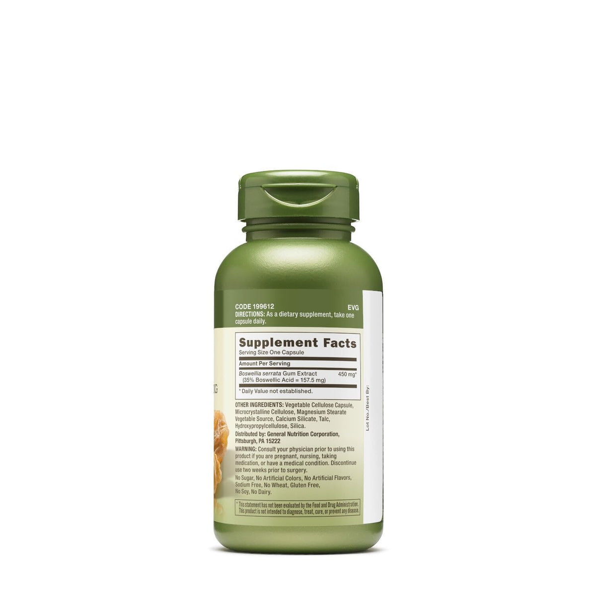 GNC Herbal Plus Boswellia Extract 450mg Supplement, Vegetarian, Supports Joint Health, 100 Servings GNC