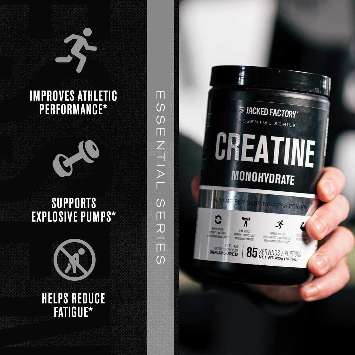 Nitrosurge Pre-Workout & Creatine Monohydrate - Pre Workout Powder With Creatine Jacked Factory