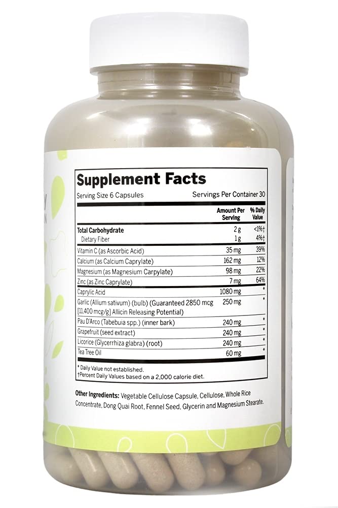 Lucky Vitamin - Yeast-Defense Formula - 180 Veg Capsules Lucky Vitamin