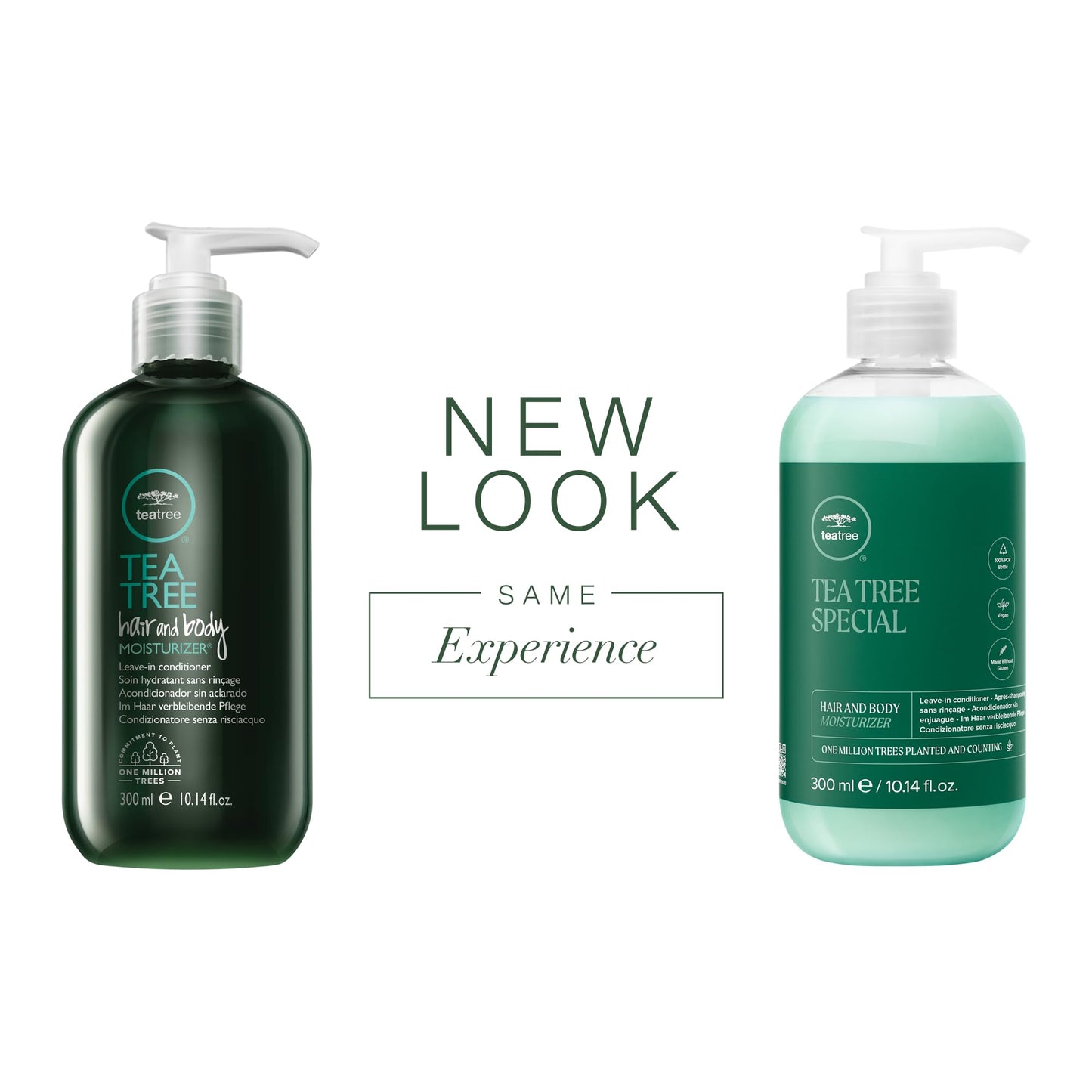 Tea Tree Hair and Body Moisturizer Leave-In Conditioner, Body Lotion, After-Shave Cream, For All Hair + Skin Types, 10.14 fl. oz. Tea Tree
