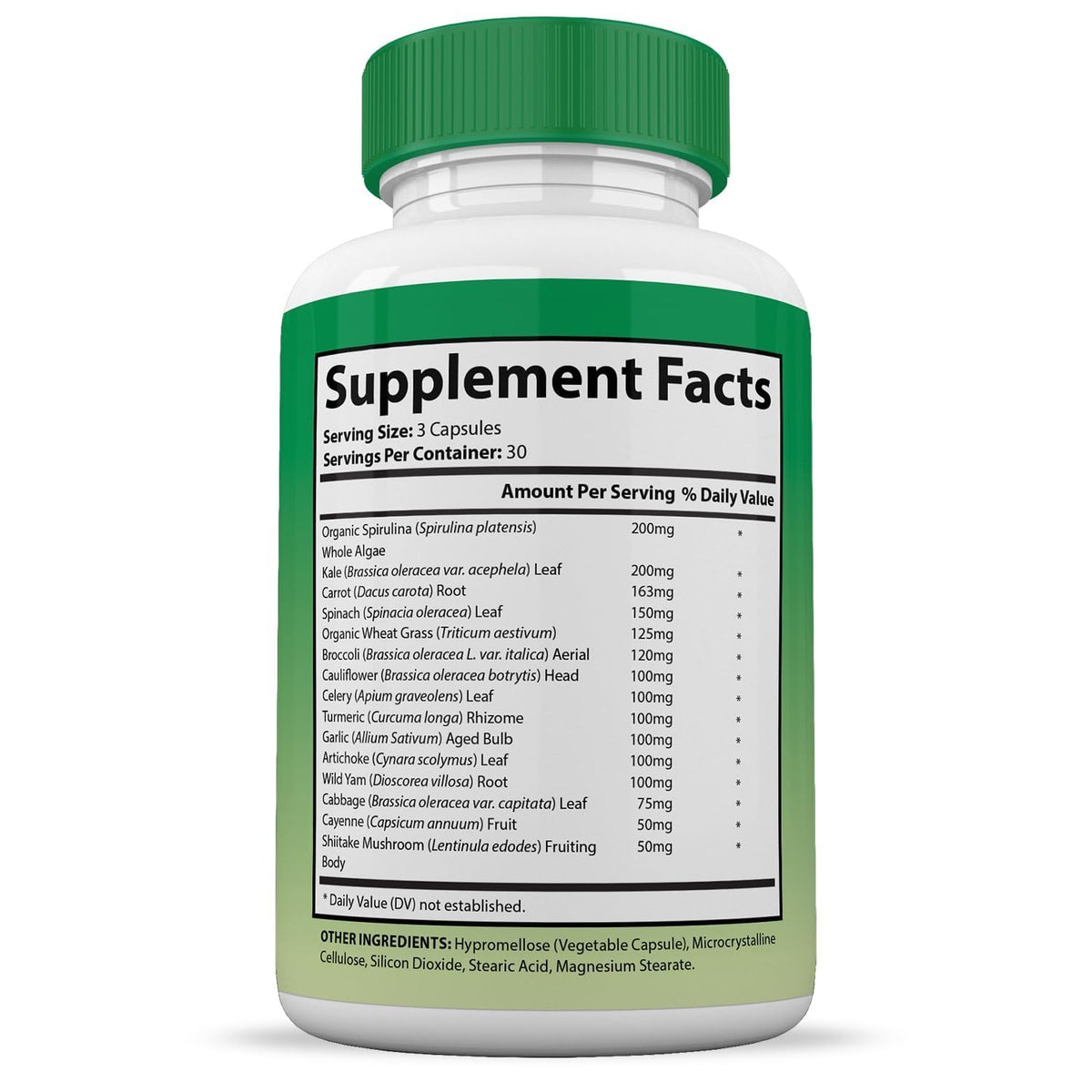 (10 Pack) Vital Fruits and Veggies Supplement Whole Food Red & Green Superfoods Non GMO Vegan Friendly 900 Veggie Capsules 10 Bottles Justified Laboratories