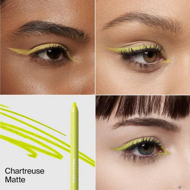 HAUS LABS BY LADY GAGA Optic Intensity Eco Eyeliner - Chartreuse Matte + Complimentary Sheet Face Masque HAUS LABS BY LADY GAGA