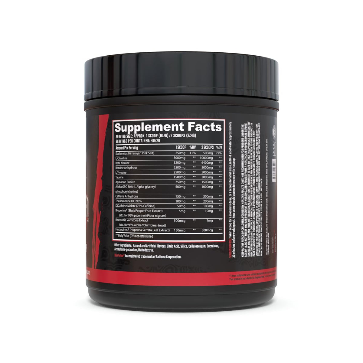 Wrecked Pre Workout Powder, Advanced Formula, Boosts Energy, Focus, Pumps & Performance, 10g L-Citrulline, 6.4g Beta Alanine, 5g Tyrosine, 1g Alpha GPC, 375mg Fast-Acting Caffeine & More (40 Servings) Gsupps Australia