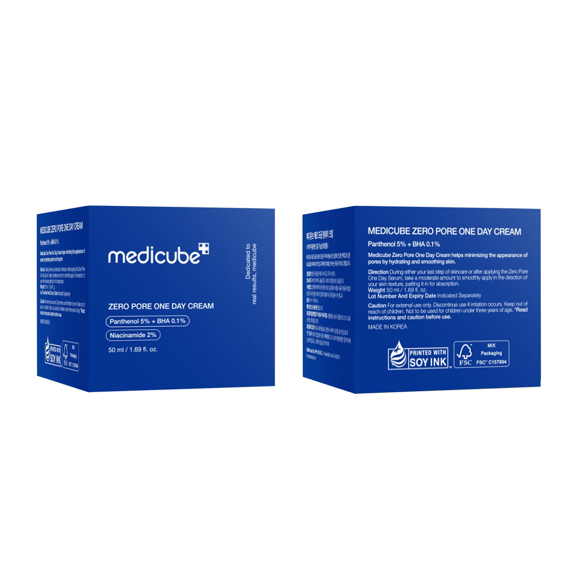 medicube Zero Pore One-Day Cream - Moisturizer for Pore & Oily Skin medicube