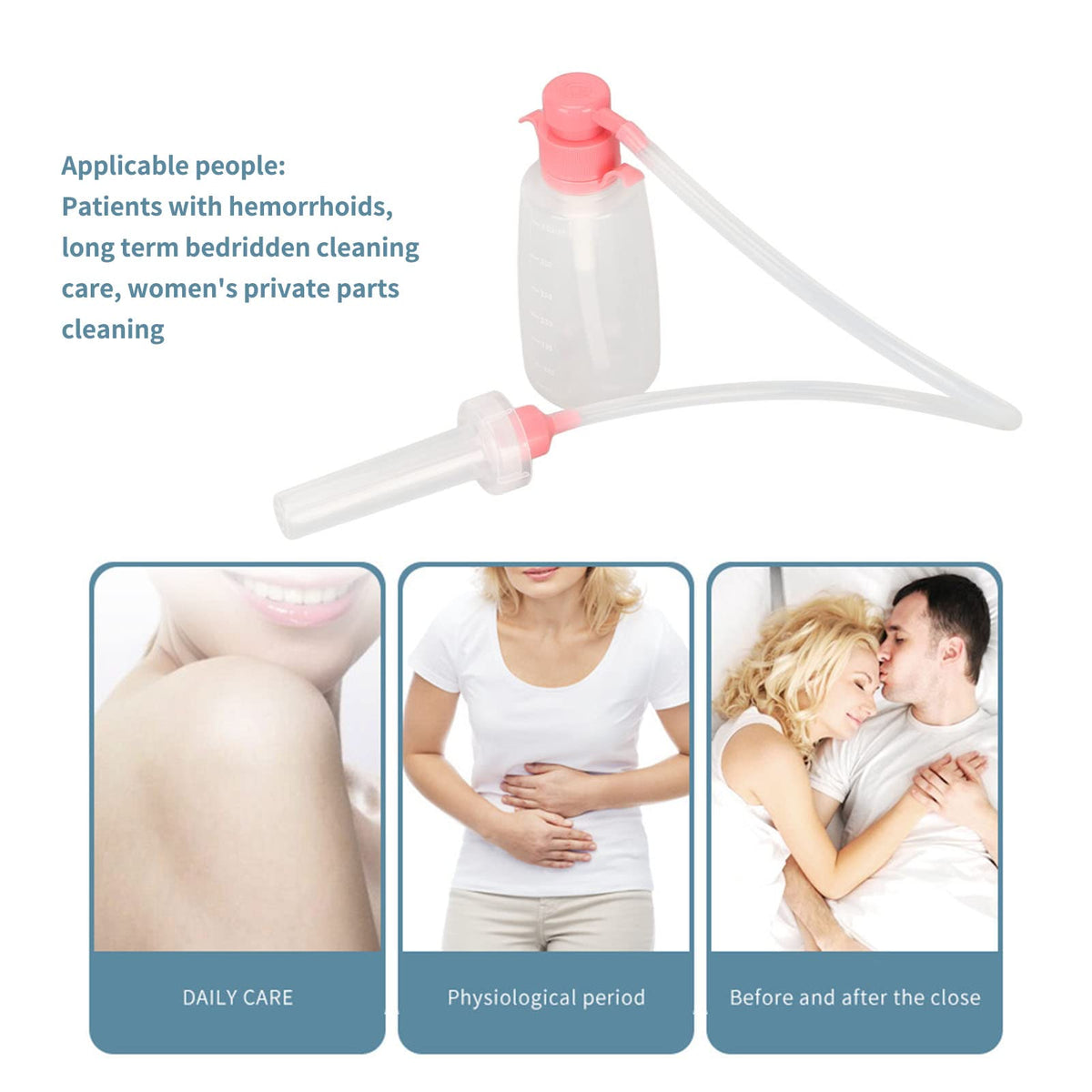 Vaginal Douche Cleaner,350ml Vaginal Cleanser Vaginal Douche Reusable Vaginal Cleansing System Brrnoo