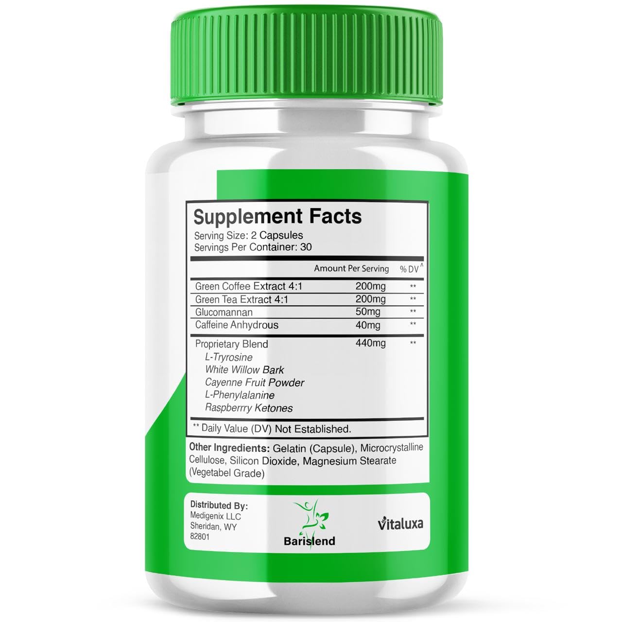 Barislend Capsules, Barisland Pills Pink Salt Blend for Women, Barislends Maximum Strength Supplement Official Advanced Formula Natural Energy Fitness Support, Bari Slend Review (60 Capsules) Vitaluxa