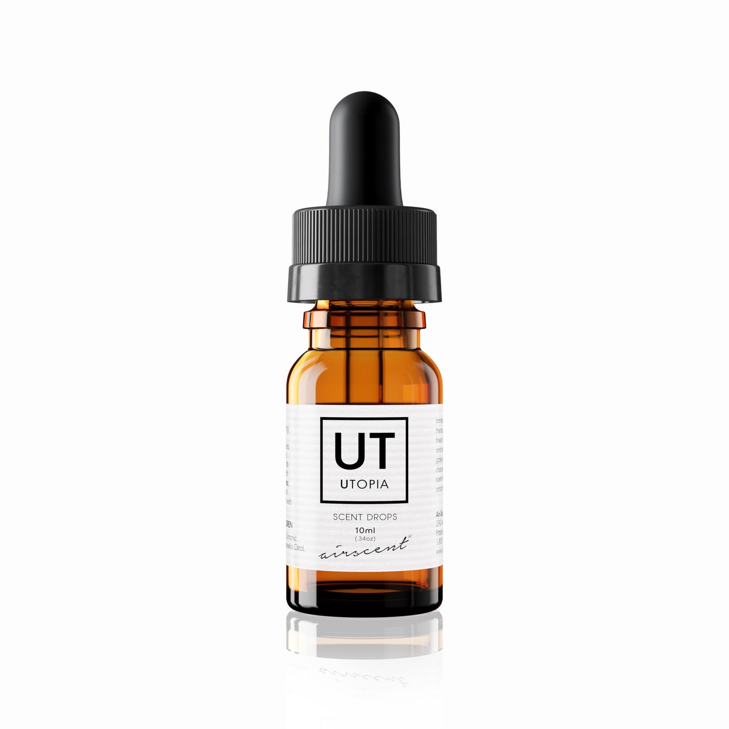 Utopia Diffuser Oil - Air-Scent Aroma and Essential Oil Blend - 10 Milliliter (.34 fl oz) Fragrance Oil Bottle Air-Scent