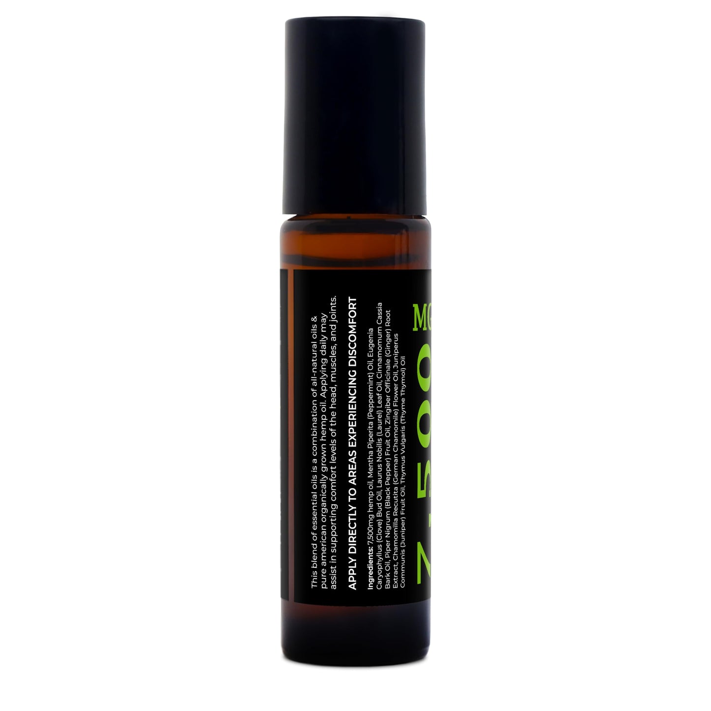 GreenIVe 7,500mg Hemp Roll-On Quick Soothe Therapeutic Essential Oil Blend for Topical Targeting Roll-On (4 Pack) GreenIVe