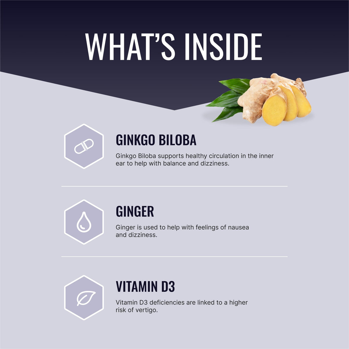 Approved Science VertiSyl - Ginkgo Biloba, Ginger, Vitamin D3, BioPerine - 60 Capsules - 1 Month Supply Approved Science