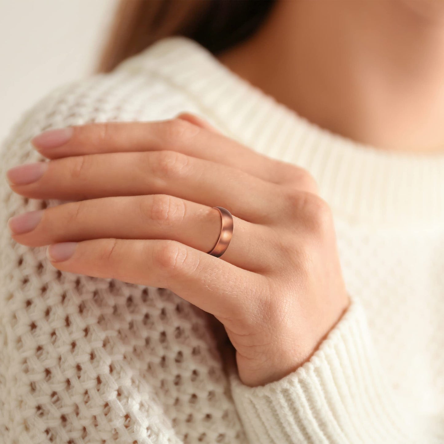 MagnetRX® Magnetic Copper Ring – Elegant Magnetic Rings – Copper Rings for Women & Men MagnetRX