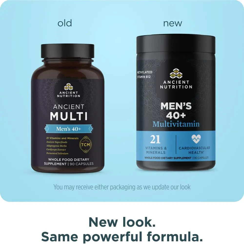 Ancient Nutrition, Multivitamin Mens 40 Plus 3 Day, 90 Count Ancient Nutrition