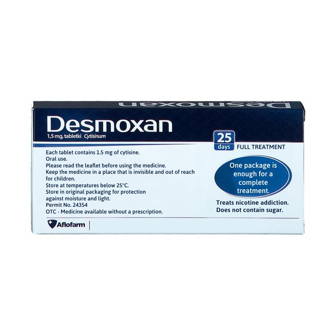 Aflofarm Desmoxan 1,5mg 100 Pills Tablets. Made in Poland. Polish Distribution,Polish Language. Aflofarm