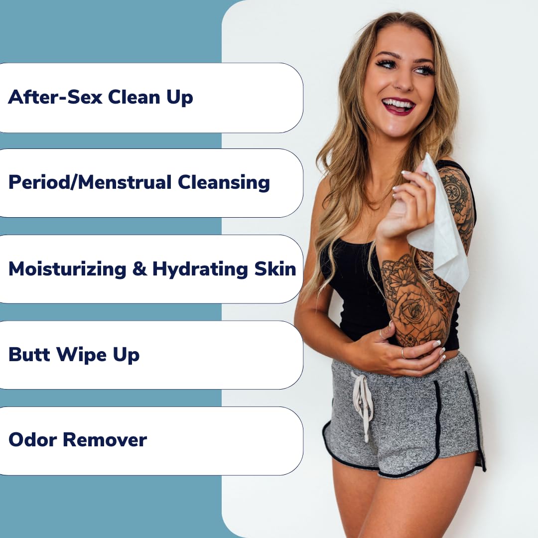 Royal Intimate Cleansing Feminine Wipes for Vaginal Hygiene, Personal Cleansing, Period Care Royal