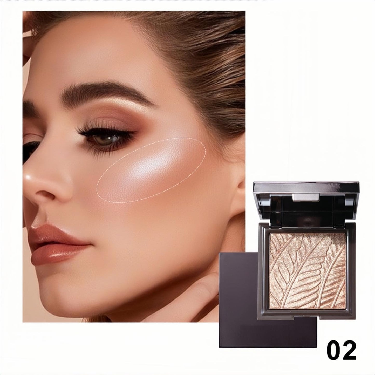 Melemando Face Sculpting Contour Palette 6 Colors Smooth Cream Matte Contour Pressed Powder Lightweight and Easy to Blend Contour Makeup (Color 02) Melemando