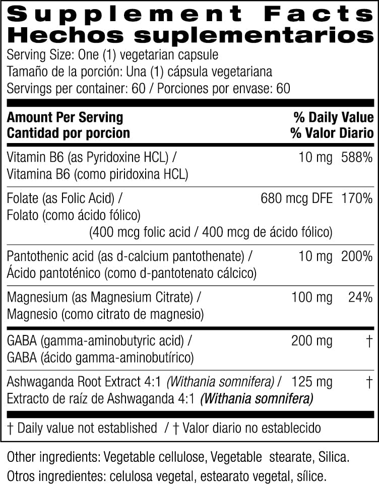 Bio Nutrition Stress Wellness with Ashwagandha, 60 Vegetarian Capsules Bio Nutrition