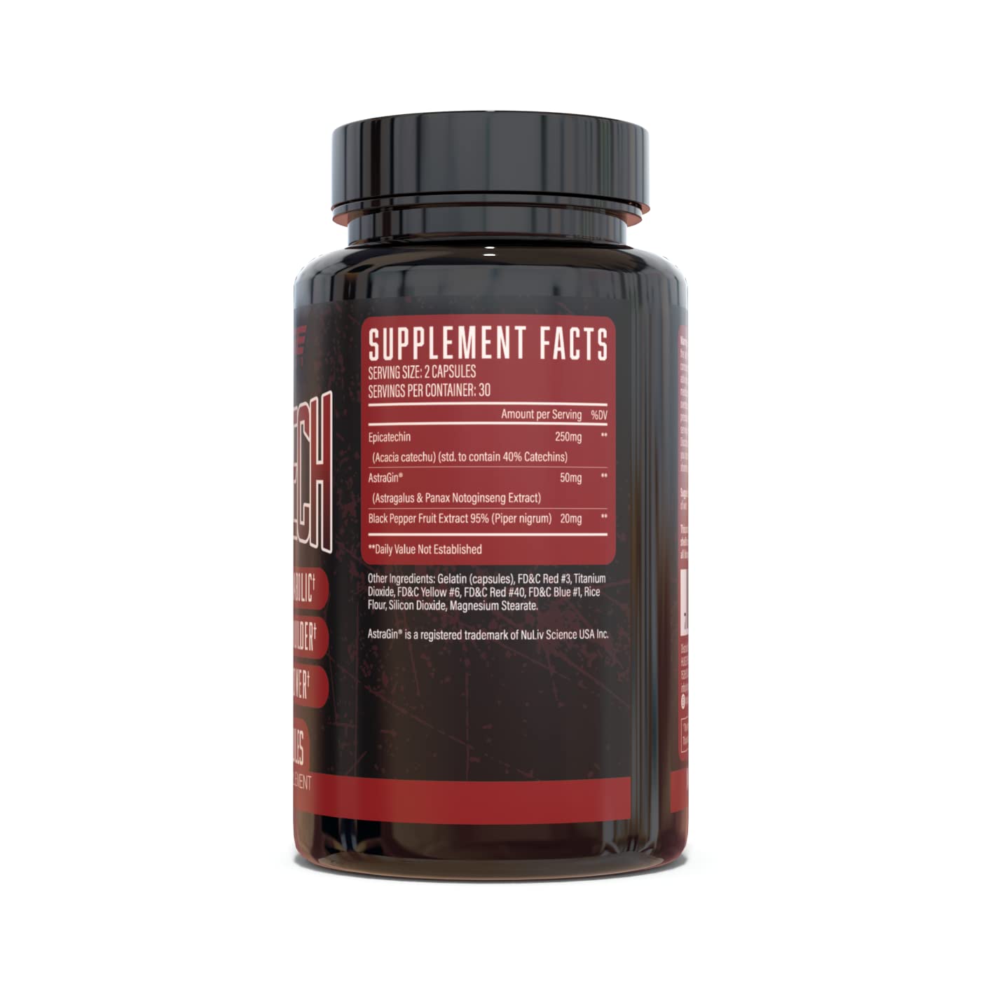 Huge Supplements, Epitech, Epicatechin Supplement, Increase Muscle Mass, Enhance Muscle Recovery & Boost Nitric Oxide, Enhanced Absorption Formula (60 Capsules)