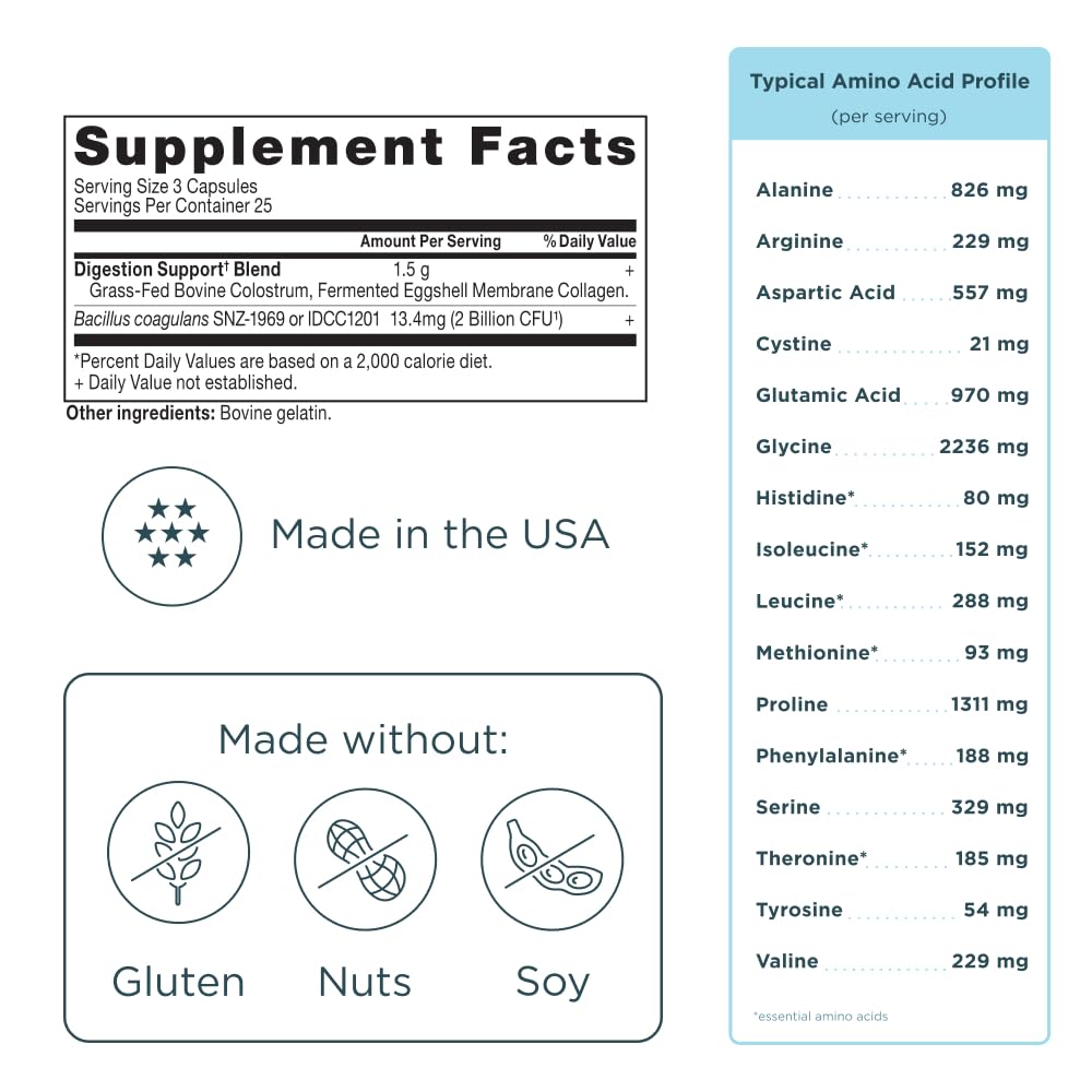 Ancient Nutrition Colostrum Superfood + Collagen, Grass Fed Bovine Colostrum, Fermented Eggshell Membrane Collagen, Supports Healthy Gut Ancient Nutrition