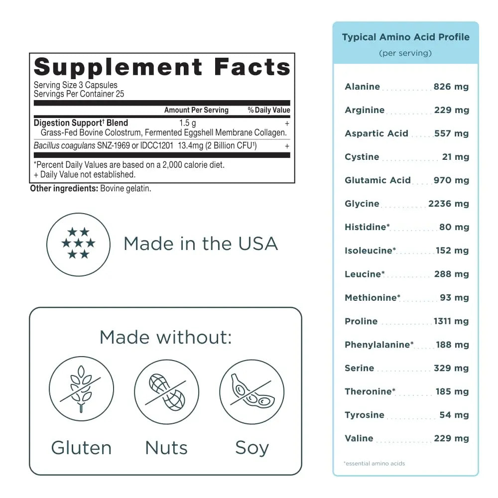 Ancient Nutrition Colostrum Superfood + Collagen, Grass Fed Bovine Colostrum, Fermented Eggshell Membrane Collagen, Supports Healthy Gut Ancient Nutrition