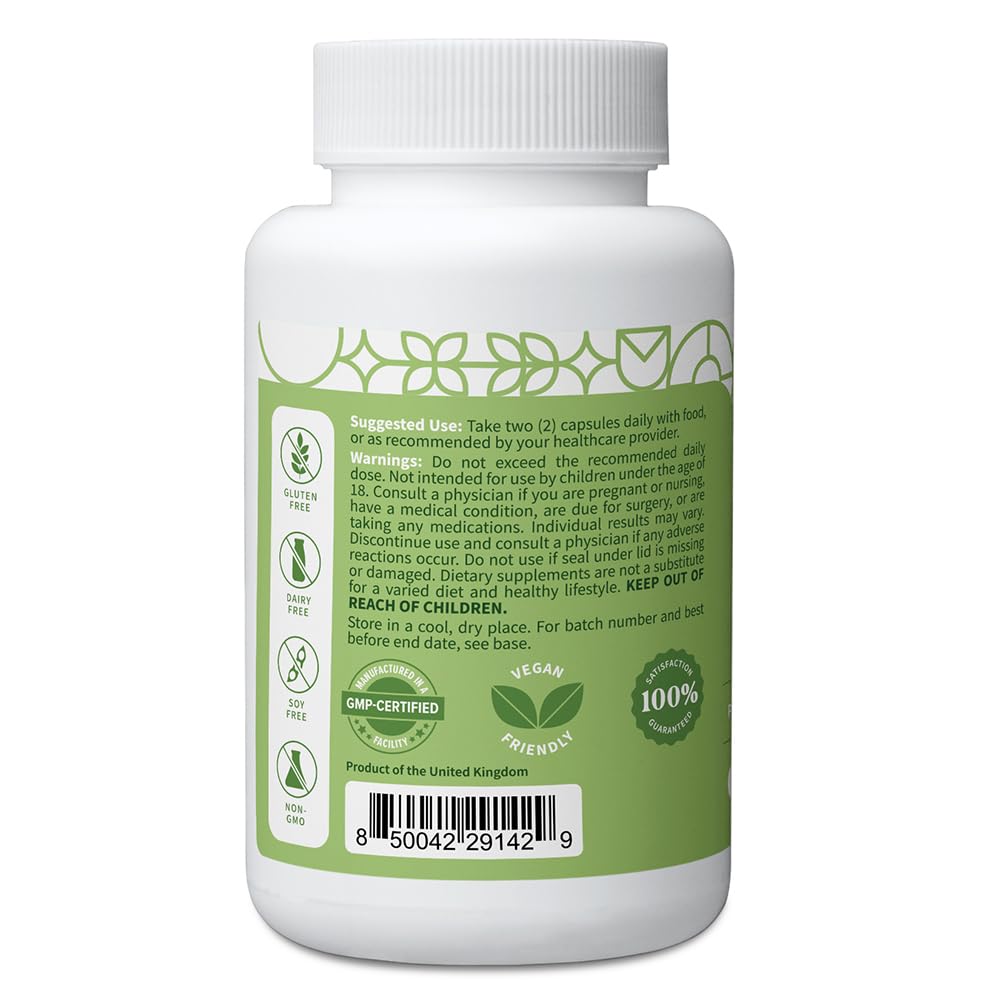 Pattern Wellness Vision Complex Supplement – Daily Eye & Visual Function Support – Herbal Extract & Vitamin Blend – 60 Vegan Capsules Pattern Wellness