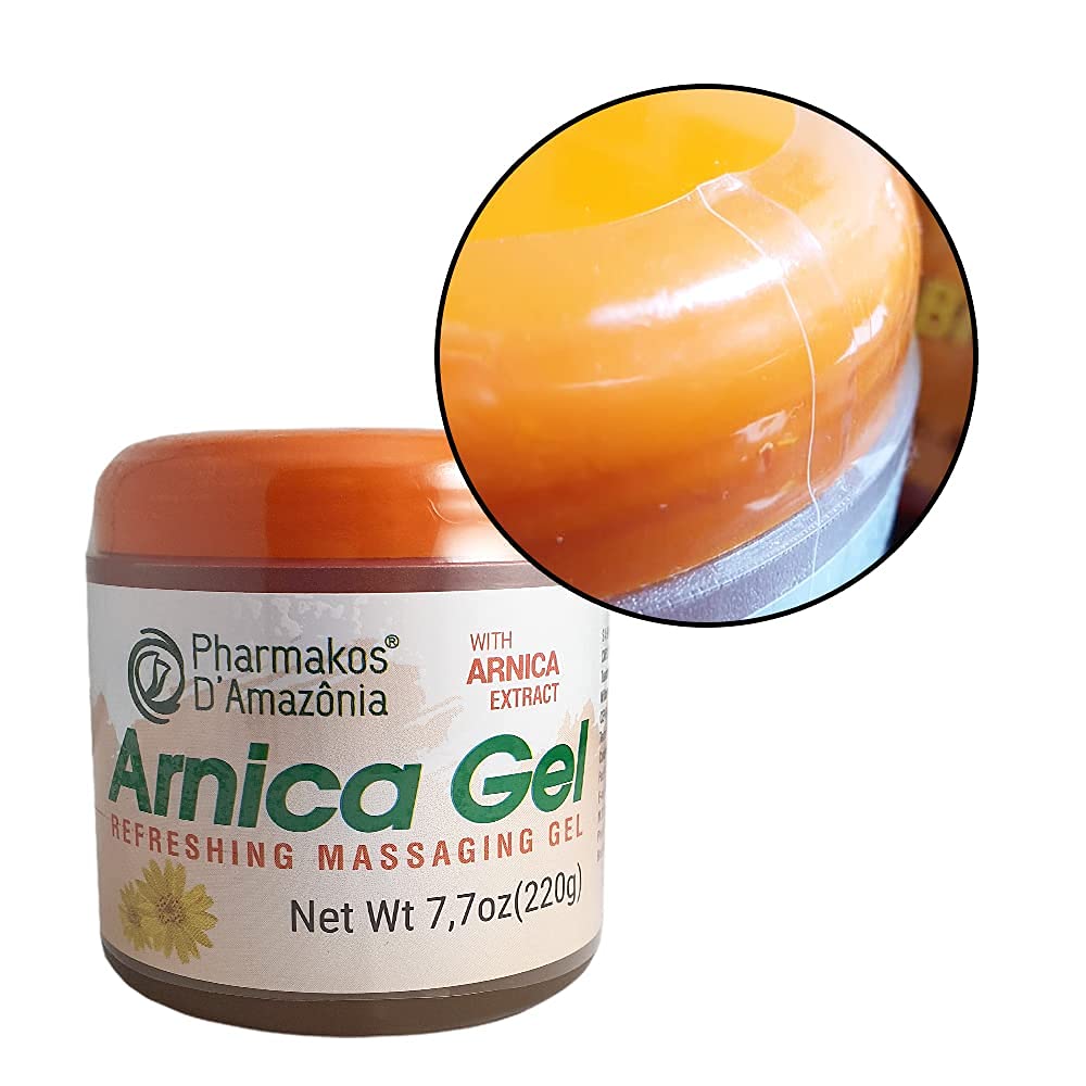 Pharmakos Arnica Gel Cream, Refreshing Massage Gel for Bruises, Swelling and Relief, 7.7 oz Pharmakos