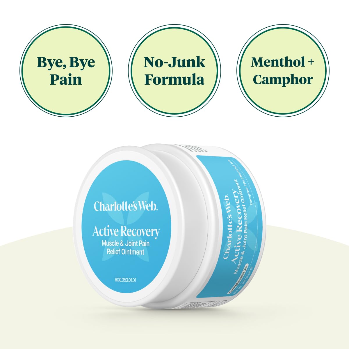 Charlotte's Web Active Recovery Muscle & Joint Relief Ointment 1.55oz Charlotte's Web