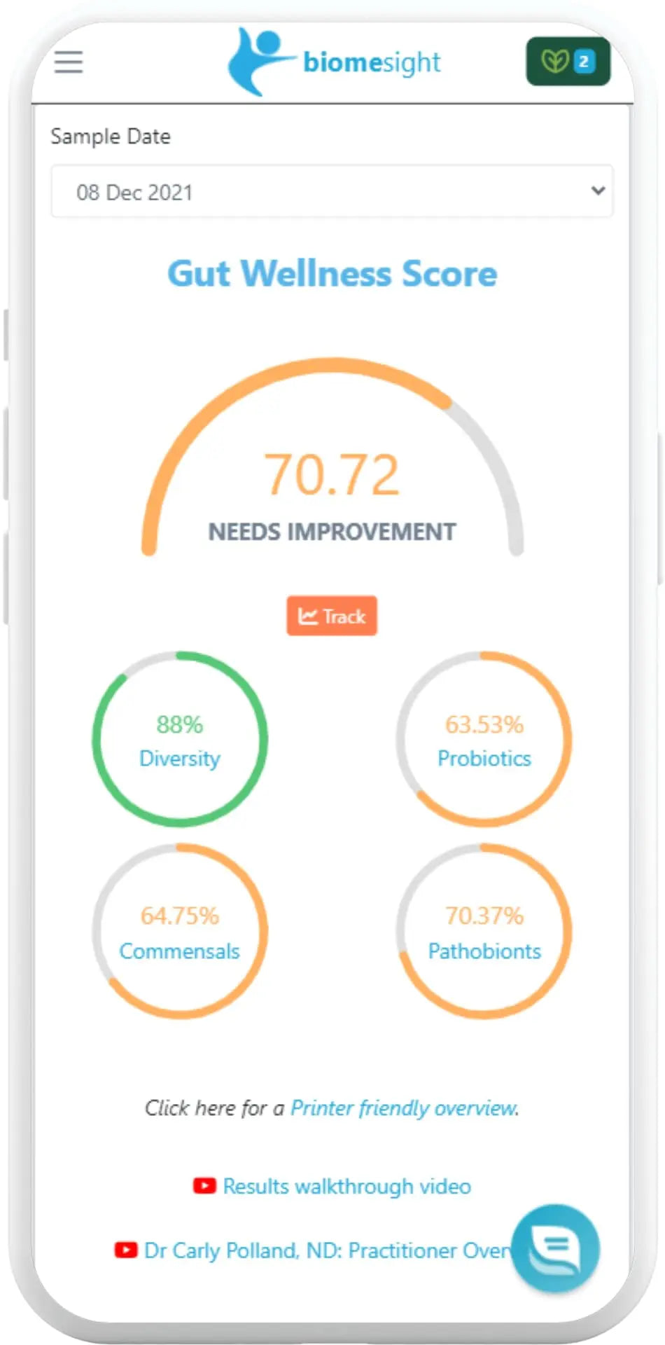Biomesight Gut Microbiome Test Kit — US Lab, 1-2 Week Results — Personalized Food & Supplement Recommendations — 43 Gut Health Scores, Up to 3,000 Microbes — At-Home Gut Health Test Biomesight